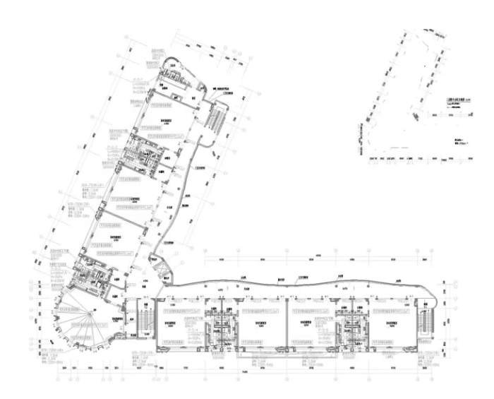 二層空調(diào)通風(fēng)防排煙平面圖
