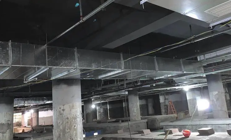 鐵皮排煙風(fēng)管防火包裹的做法